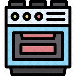 Estufa de gas  Icono