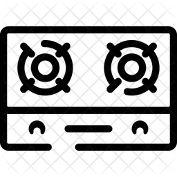 Estufa de gas  Icono