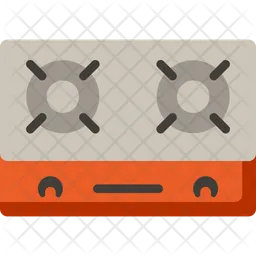 Estufa de gas  Icono