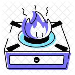 Estufa de gas  Icono