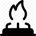 Estufa de gas  Icono
