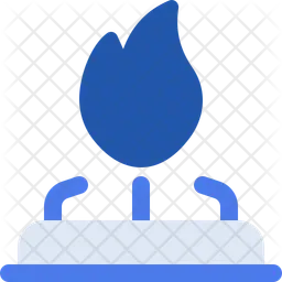 Estufa de gas  Icono
