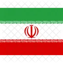 Ir Iran Drapeaux Iso Icône