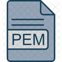 Pem Fichier Format Icon