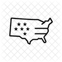 Etiquettes De Drapeau Detat Etat Drapeau Icône