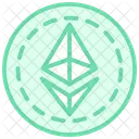 Bitcoin Logotipo Duotone Line Icone Icon