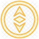 Icone De Linha Duotonica De Financas Descentralizadas Icon