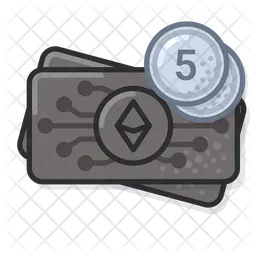 Eth Back Coin Five  Icon
