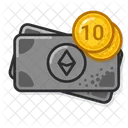 Moneda eth diez  Icon