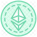 Bitcoin Logo Duotone Line Icon Icon