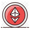 Ethereum Cryptocurrency Crystal Icon