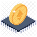 Ethereum Cryptocurrency Virtual Economic Icon