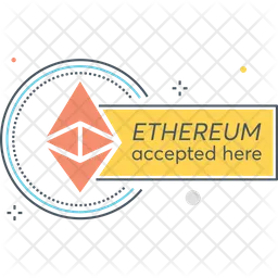 Ethereum Accepted Here  Icon