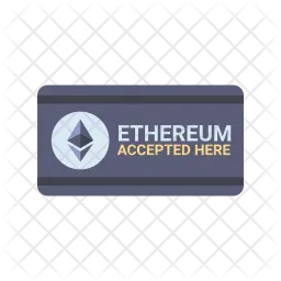 Ethereum accepted here  Icon