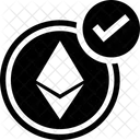 Ethereum Accepted Here Bitcoin Blockchain アイコン