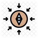 Ethereum Blockchain Krypto Symbol