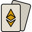 Ethereum Cards Metaverse Digtal Icon