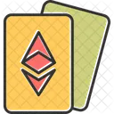 Ethereum Cards Metaverse Digtal Icon
