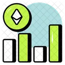 Graphique d'Ethereum  Icône
