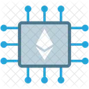 Ethereum Chip Blockchain Network Icon