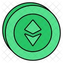 Etherum Coin Currency Digital Money Icon