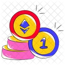 Ethereum Coins  Icon