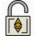 Desbloqueio De Ethereum Criptomoeda Roubo Icon