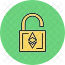 Desbloqueio De Ethereum Criptomoeda Roubo Icon