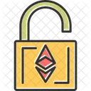 Desbloqueio De Ethereum Criptomoeda Roubo Icon