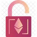 Desbloqueio De Ethereum Criptomoeda Roubo Icon