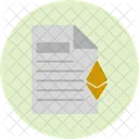 Ethereum Document Blockchain Cryptocurrency Icon