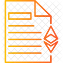 Ethereum-Dokument  Symbol