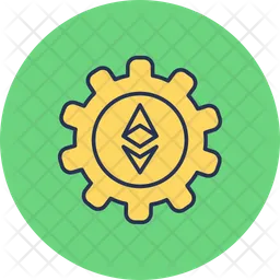 Ethereum-Einstellung  Symbol