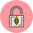 Ethereum Entsperren Kryptowahrung Raububerfall Symbol