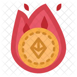 Ethereum Fire  Icon