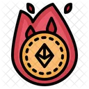 Ethereum Fire  Icon
