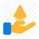 Ethereum Gift Ethereum Hand Icon