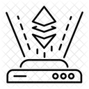 Ethereum-Hologramm  Symbol