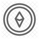Ethereum Cryptocurrency Blockchain Icon