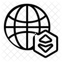 Ethereum In Schneekugel ETH Blockchain Symbol