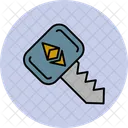 Ethereum Key Crypto Currency Icon