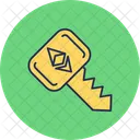 Ethereum Key Crypto Currency Icon