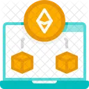Ethereum Laptop Laptop Blockchain Icon