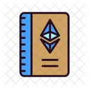 Libro De Ethereum Folleto Libro Mayor Icono