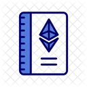 Libro De Ethereum Folleto Libro Mayor Icono