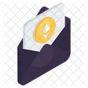 Ethereum Mail Cryptocurrency Crypto 아이콘