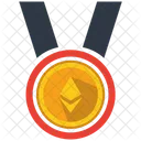 Ethereum Medal Award Icon