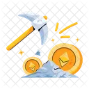 Ethereum Mining Cryptocurrency Mining Money Mining Icon