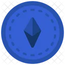 Ethereum-Münze  Symbol