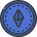 Ethereum-Münze  Symbol